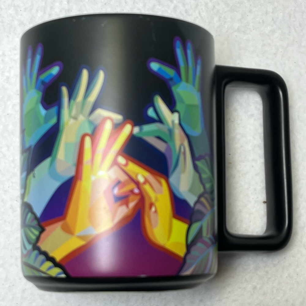 Starbucks American Sign Language ASL Interpreter 12 oz Mug 2021 Yiqiao Wang Art